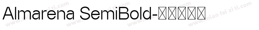 Almarena SemiBold字体转换